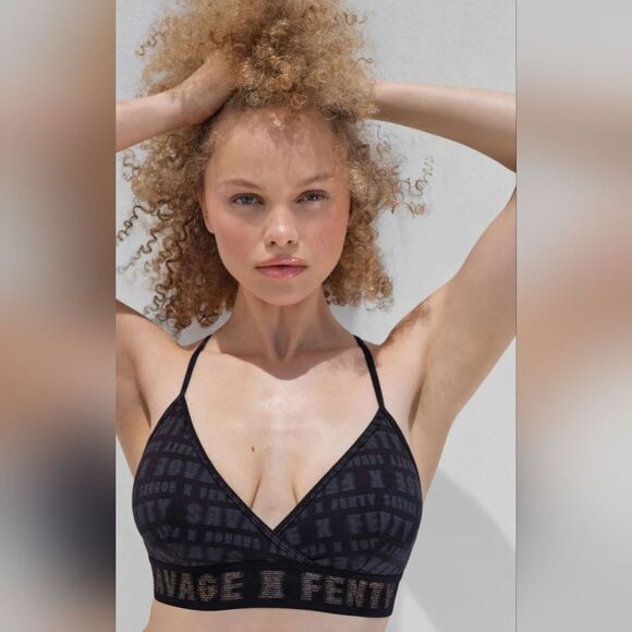 Savage X Fenty Forever Savage Bralette Womens SZ XL Glam Athleisure Casual Comfy - Picture 1 of 7